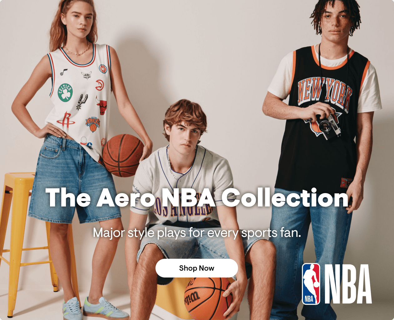 The Aero NBA Collection: Major style plays for every sports fan. Shop Now